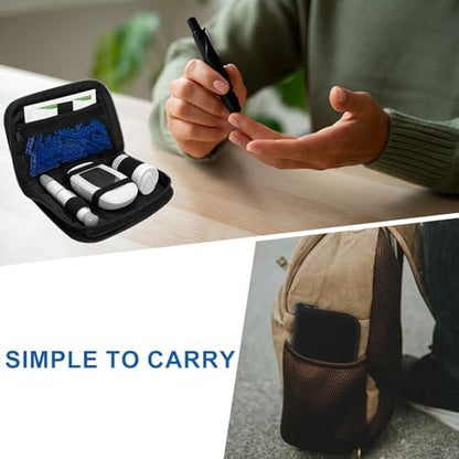 ICIMBI Diabetes Aufbewahrungstasche – Diabetiker-Organizer Tragetasche Kit, Blutzuckermessgerät Etui, Tragbares Diabetes-Testkit