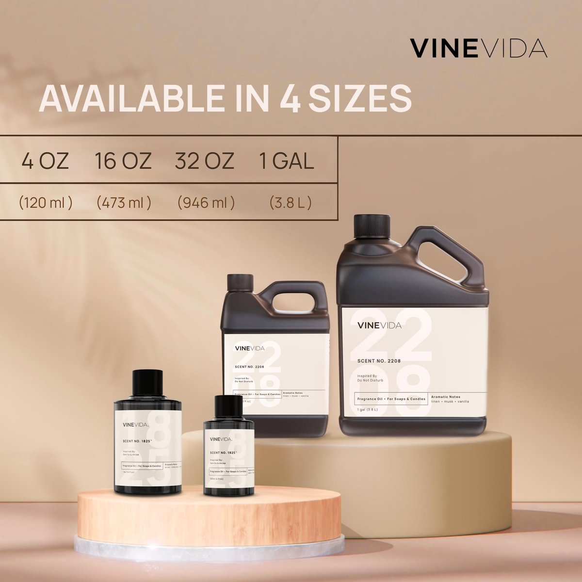 VINEVIDA (4oz) Hotel Diffuser Oil - Luxuriöser Raumduft für Zuhause - Kaltluft-Diffuseröl | Essential Oil No.1001 inspiriert von Ritz Carlton