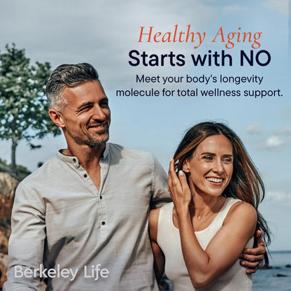 Berkeley Life Nitric Oxide Teststreifen – Heimtest-Kit zur Speichelmessung des Stickoxidspiegels für Männer & Frauen – 10 einzeln versiegelte Indikatorstreifen