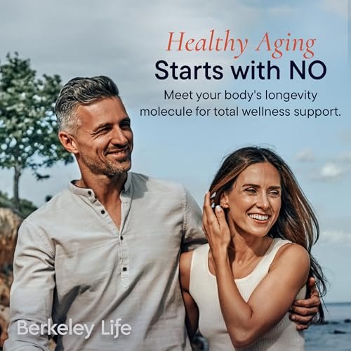 Berkeley Life Nitric Oxide Teststreifen – Heimtest-Kit zur Speichelmessung des Stickoxidspiegels für Männer & Frauen – 10 einzeln versiegelte Indikatorstreifen