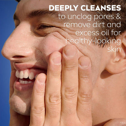 NIVEA MEN Deep Clean Gesichtsreinigung und Peeling mit Aktivkohle – 3er-Pack (3 x 75 ml)