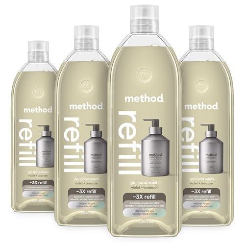 Method Gel Handseife Nachfüllpackung, Veilchen + Lavendel, 34 oz (4er-Pack)