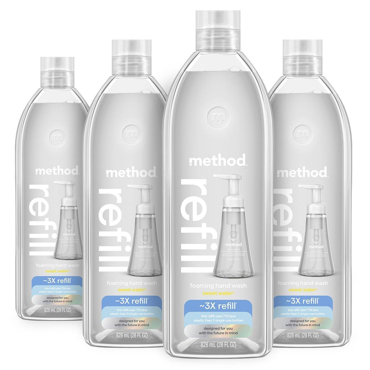 Method Flüssigseife Nachfüllpackung, Sweet Water, 28 Fl Oz (4er-Pack)