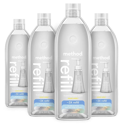 Method Flüssigseife Nachfüllpackung, Sweet Water, 28 Fl Oz (4er-Pack)
