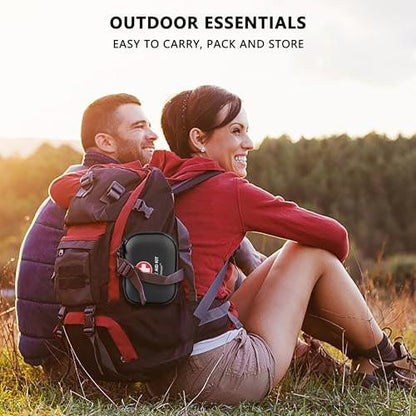 Mini Erste-Hilfe-Set – 120-teiliger, wasserdichter, harter EVA-Koffer für Auto, Zuhause, Büro, Reisen, Camping, Sport, Outdoor, Schule – Notfall-Erste-Hilfe-Ausrüstung und Überlebensset (Schwarz)