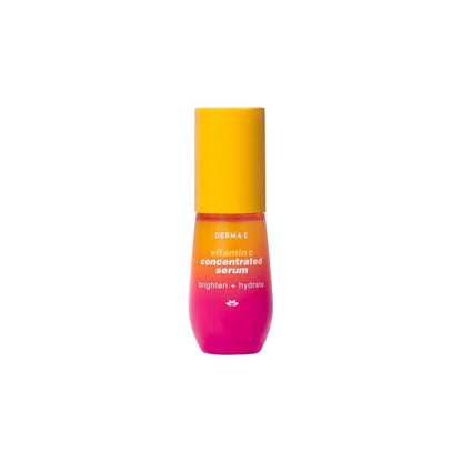 DERMA E Vitamin C Konzentriertes Serum mit Hyaluronsäure, Vitamin E & Aloe Vera – Festigendes & aufhellendes Gesichtsserum, 30 ml