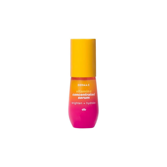 DERMA E Vitamin C Konzentriertes Serum mit Hyaluronsäure, Vitamin E & Aloe Vera – Festigendes & aufhellendes Gesichtsserum, 30 ml