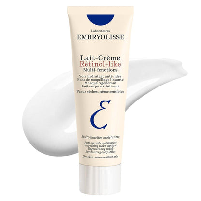Embryolisse Lait-Crème Retinol Alternative Anti-Aging Feuchtigkeitscreme & Make-up Primer für normale bis empfindliche Haut, reduziert feine Linien und Fältchen, 75 ml