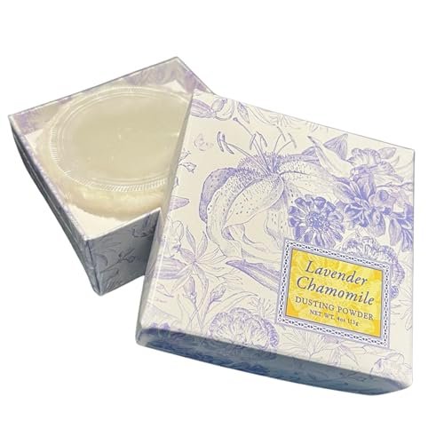 Greenwich Bay Trading Company Lavendel Kamille Puder - 113 g, Sanftes, talkfreies Körperpuder mit beruhigendem Lavendel & Kamille, Ideal für alle Hauttypen