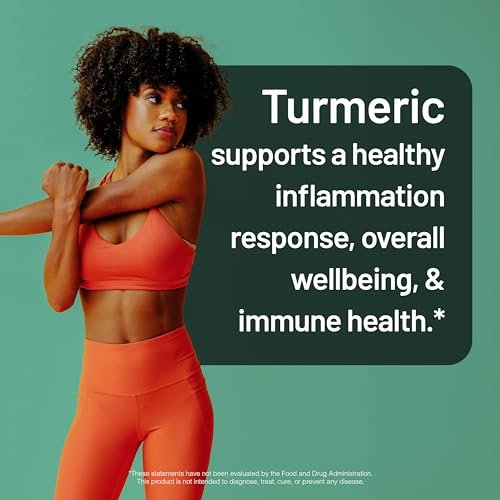 NatureWise Kurkuma Curcumin 500 mg mit schwarzem Pfeffer, extra stark, verbesserte Aufnahme, 95 % Curcuminoide & BioPerin für Immununterstützung, glutenfrei, nicht-GMO, 30 Kapseln (1-Monats-Vorrat)