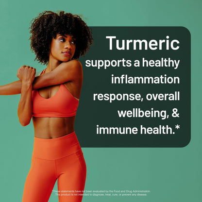 NatureWise Kurkuma Curcumin 500 mg mit schwarzem Pfeffer, extra stark, verbesserte Aufnahme, 95 % Curcuminoide & BioPerin für Immununterstützung, glutenfrei, nicht-GMO, 30 Kapseln (1-Monats-Vorrat)