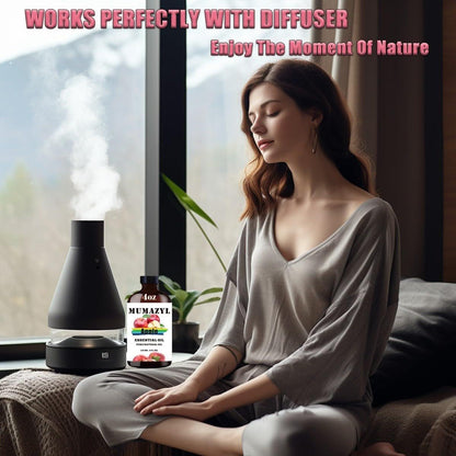 MUMAZYL Apfel Duftöl 118 ml – 100% reines Apfelöl für Aromatherapie, Diffuser, Luftbefeuchter, DIY Seifen- und Kerzenherstellung