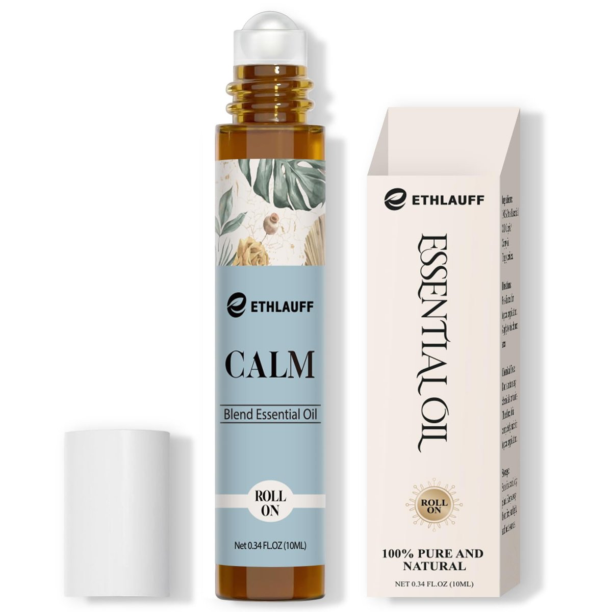 Calm Essential Oil Roll On – Aromatherapie Roll-On für Stressabbau, Massage & Entspannung – Geschenkset zur Selbstpflege