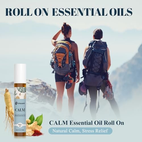 Calm Essential Oil Roll On – Aromatherapie Roll-On für Stressabbau, Massage & Entspannung – Geschenkset zur Selbstpflege