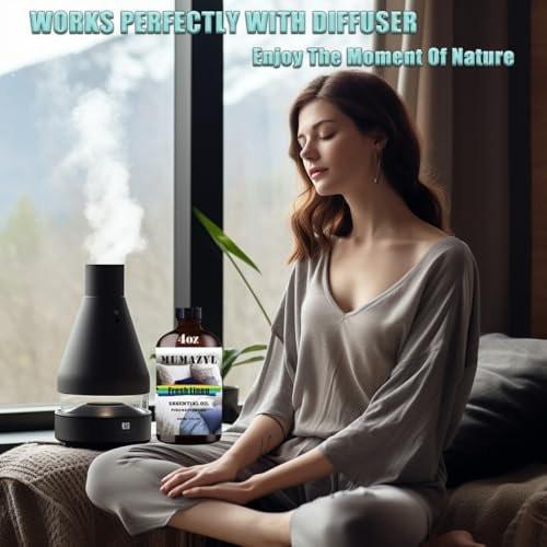 Frische Wäsche ätherisches Öl, 4 Fl Oz (120 ml) für Diffuser, Luftbefeuchter, Yoga, Reinigung, DIY Kerzen- und Seifenherstellung – MUMAZYL