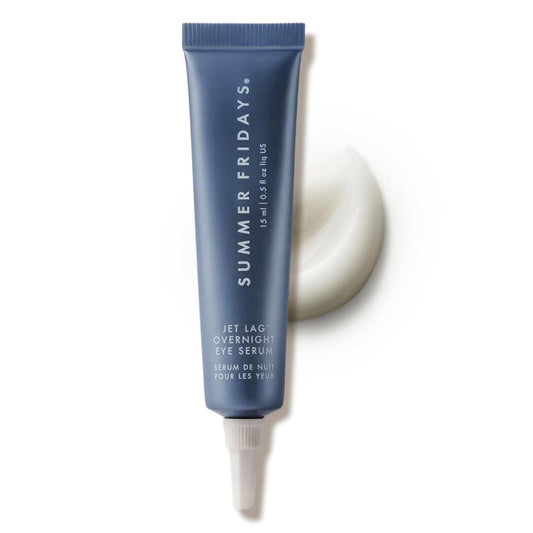 Summer Fridays Jet Lag Overnight Eye Serum – Nährende Augenpflege gegen dunkle Ringe, Feuchtigkeitsspender für glatte, feste & abschwellende Haut (0,5 Fl Oz)