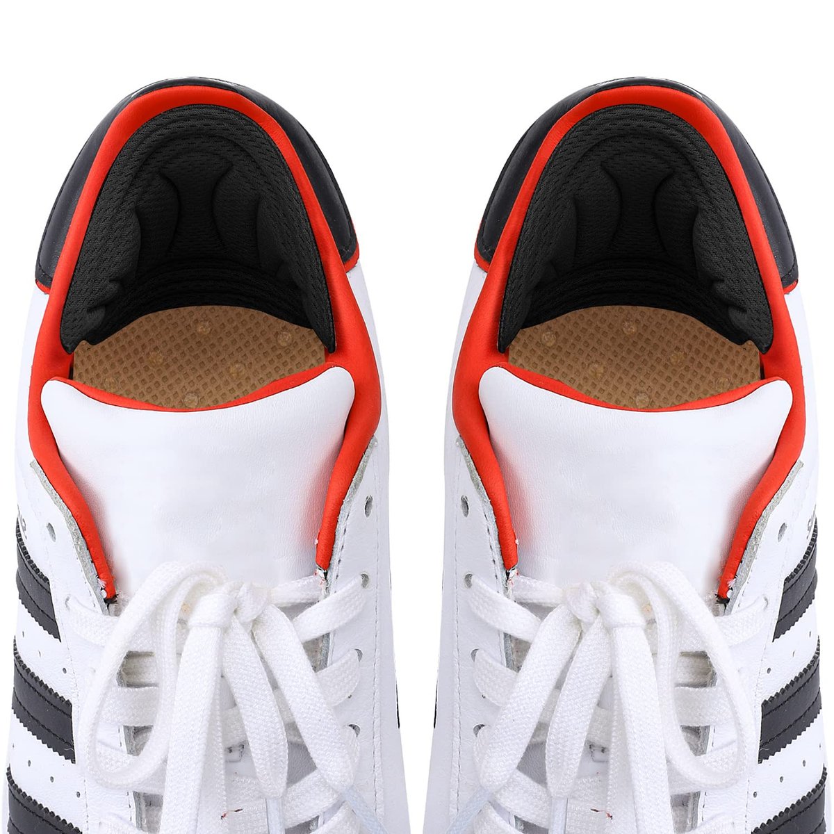 Fersenpolster für lose Schuhe – Klebende Fersenpolster, 6er-Pack (3x2er-Pack Schwarz), verhindert Fersenrutschen und Blasen