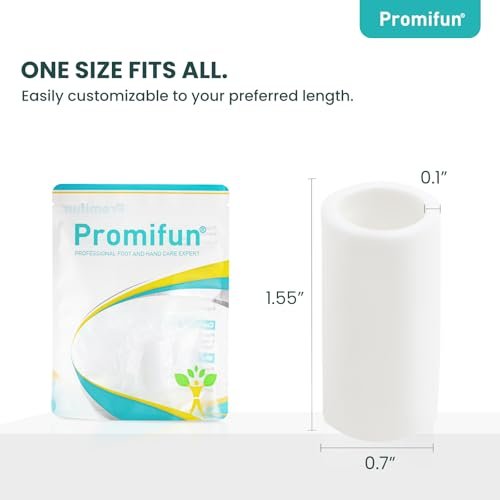 Promifun Silikon Zehenschützer – 12er-Pack Silikon Zehenhülsen für Hammerzehen, Hühneraugen, Schwielen, Blasen – Weiche Gel-Zehenpolster zur Schmerzlinderung