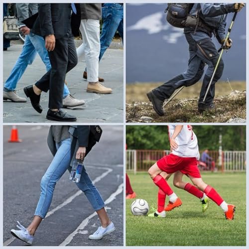 6 Paar Unisex Atmungsaktive Einlegesohlen, Doppellagige Latexschaum-Einlagen, Perforierte Einlegesohlen für Komfort, Austauschbare Einlegesohlen für Herren 5-11 und Damen 2-8 (Schwarz, Weiß, Braun)