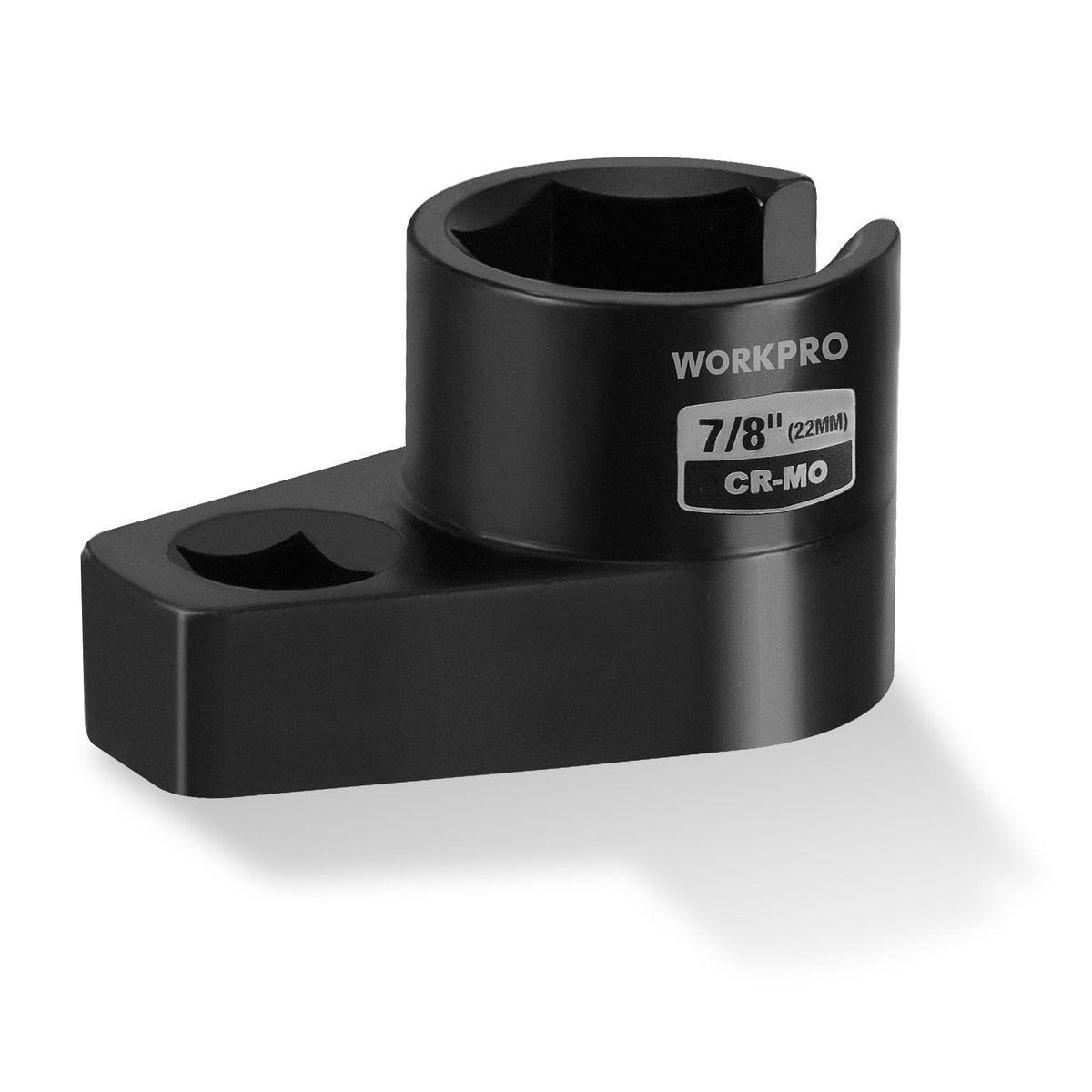WORKPRO O2 Sauerstoffsensor-Stecknuss 3/8" Antrieb x 7/8" 22mm, Offset O2-Sensor-Ausbauwerkzeug, 6-Punkt O2-Sensor-Schlüssel mit Kabeldurchlass