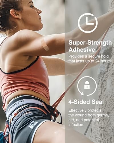 Ourmed Flexible Bunte Pflaster Sortiment 100 Stück, Fingerpflaster für Erste Hilfe, kleine Schnitte, Schürfwunden, Abschürfungen & Wundversorgung, Starker Halt für 24 Stunden, Latexfrei