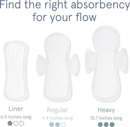 LOLA Ultradünne Baumwoll-Slipeinlagen für Frauen – Hypoallergene Slipeinlagen & tägliche leichte Pads – Unparfümierte Bio-Pads für Frauen – Packung mit 56, 16,5 cm