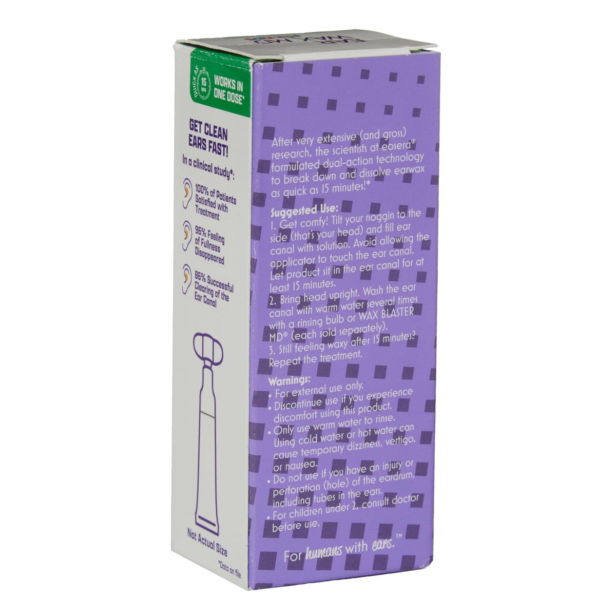 eosera Ear Wax MD für Kinder – Ohrenschmalz-Ohrentropfen, 5 Vials, schnell wirkend, baut Ohrenschmalz ab, klinisch erwiesen, sanft & sicher ab 2 Jahren