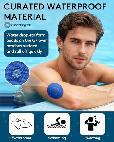 30er-Pack G7 Over Patches, wasserdicht, sicher, hypoallergen, komfortabler Halt für 10 Tage Tag- und Nacht-Tragen und Schutz