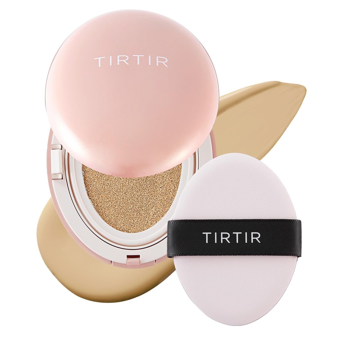TIRTIR Mask Fit All Cover Pink Cushion Foundation 24W Soft Beige – Hohe Deckkraft, samtig-mattes Finish, leichtes Korean Cushion