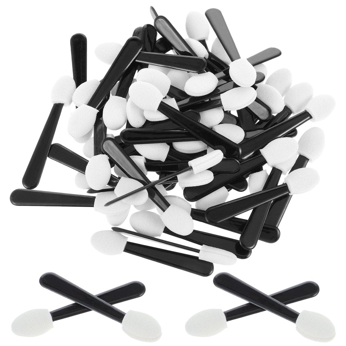 Giantree 50 Stück Einweg-Lidschatten-Applikatoren, Mini-Augenpinsel für unterwegs, Make-up-Pinsel für Frauen