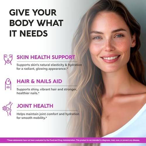 Multi-Kollagen-Peptide 1300 mg – Hydrolysierte Typen I, II, III, V & X mit Hyaluronsäure, Vitamin C & E – 120 Kapseln – Haut, Haare, Nägel & Gelenke – Laborgeprüft