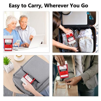 CareLiving Sharps Container 1 Quart (3er-Pack) – Entsorgungsbehälter für zu Hause und unterwegs – Kleiner, tragbarer Nadelbehälter aus Kunststoff