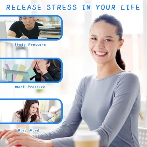 Ortarco 12-teilige Akupressurringe – Angstringe, 6 Farben Akupunkturringe und Finger-Massagegerät, leise Fidgets für Klassenzimmer, Zuhause und Büro zur Stressreduktion