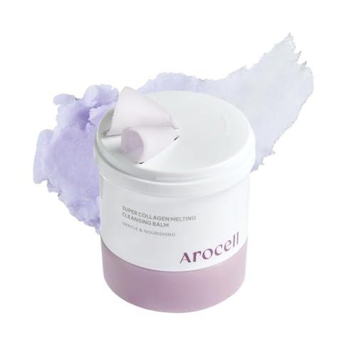 AROCELL Super Collagen Melting Balm 3,53 oz – Korean Make-up Entferner Balsam für Mitesser Pflege, Tiefenreinigung der Poren mit Peptiden, Feuchtigkeitsspendende Tägliche Gesichtsreinigung