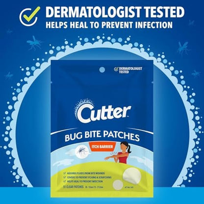 Cutter Bug Bite Patches – Juckreizlindernde Hydrokolloidpflaster für Kinder & Erwachsene, 153 Stück (3er-Pack)