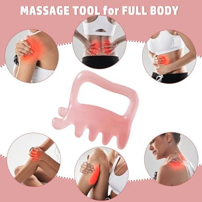 Großer Faszien-Massage-Blaster für Cellulite, myofasziale Entspannung, Muskelknoten und Triggerpunkte – Förderung der Lymphzirkulation, Pink