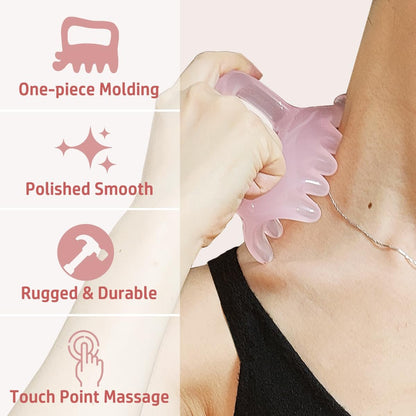 Großer Faszien-Massage-Blaster für Cellulite, myofasziale Entspannung, Muskelknoten und Triggerpunkte – Förderung der Lymphzirkulation, Pink