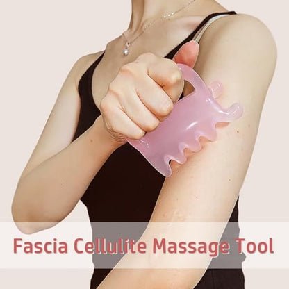 Großer Faszien-Massage-Blaster für Cellulite, myofasziale Entspannung, Muskelknoten und Triggerpunkte – Förderung der Lymphzirkulation, Pink