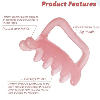 Großer Faszien-Massage-Blaster für Cellulite, myofasziale Entspannung, Muskelknoten und Triggerpunkte – Förderung der Lymphzirkulation, Pink