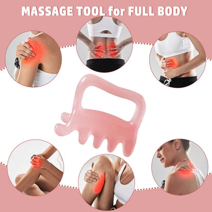 Großer Faszien-Massage-Blaster für Cellulite, myofasziale Entspannung, Muskelknoten und Triggerpunkte – Förderung der Lymphzirkulation, Pink