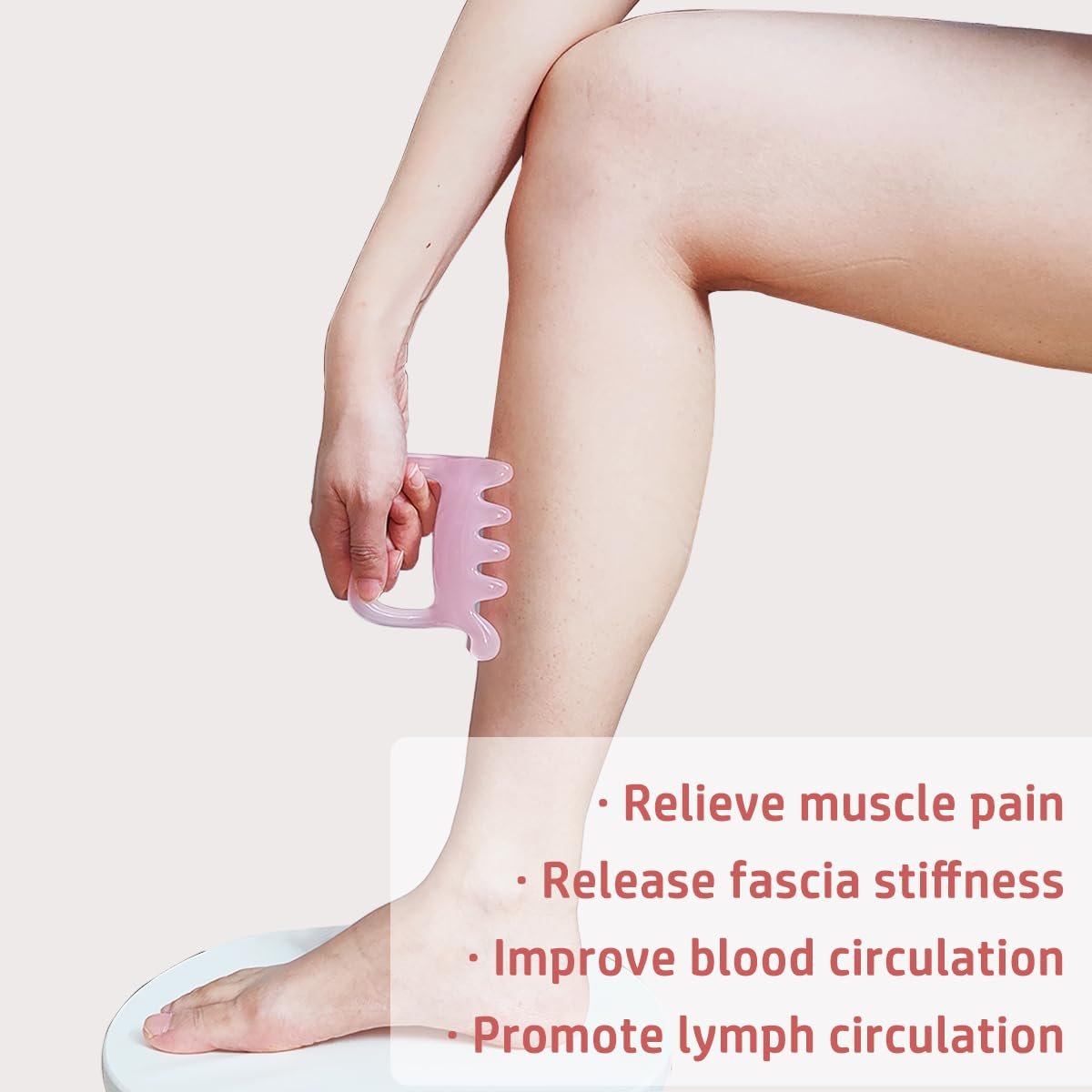 Großer Faszien-Massage-Blaster für Cellulite, myofasziale Entspannung, Muskelknoten und Triggerpunkte – Förderung der Lymphzirkulation, Pink