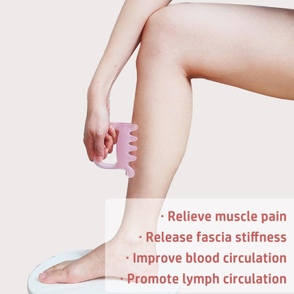 Großer Faszien-Massage-Blaster für Cellulite, myofasziale Entspannung, Muskelknoten und Triggerpunkte – Förderung der Lymphzirkulation, Pink