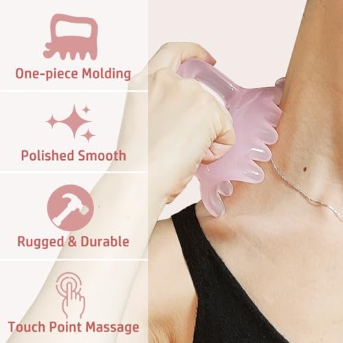Großer Faszien-Massage-Blaster für Cellulite, myofasziale Entspannung, Muskelknoten und Triggerpunkte – Förderung der Lymphzirkulation, Pink