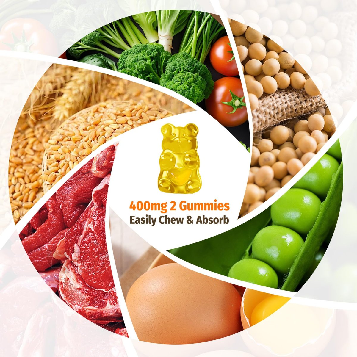 ZA'ZA K ORGANICS Vitamin B2 Gummis – Riboflavin 400 mg für Kinder & Erwachsene, vegane Vitamin B2 Nahrungsergänzung, Energieunterstützung & Nervengesundheit, 60 Gummis