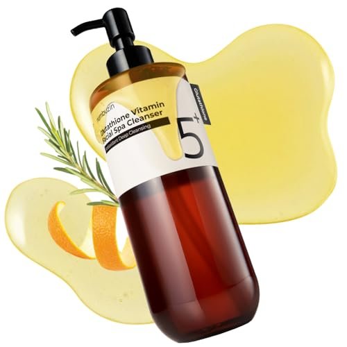 numbuzin No.5 Reinigungsöl mit Glutathion & Vitamin C – Sanfte Make-up-Entfernung, Porenverfeinerung, gegen dunkle Flecken und Rötungen, 200 ml