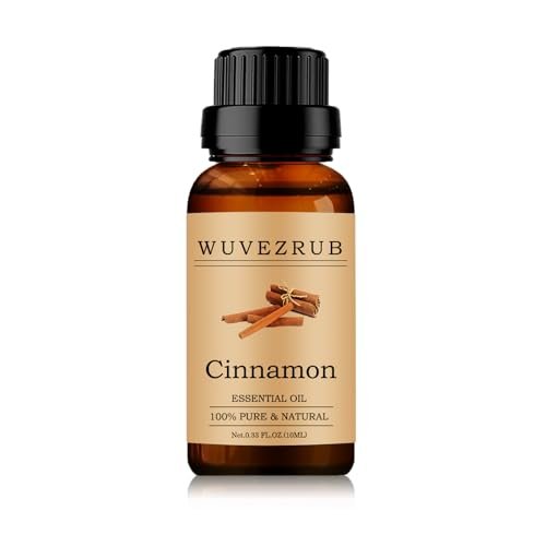 100% reines und natürliches Zimtöl - 10 ML Aromatherapie-Diffuser - 0,33 Fl Oz