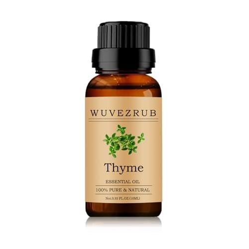 Thymian Ätherisches Öl 10 ml – 100 % rein und natürlich für Aromatherapie-Diffuser – 0,33 Fl Oz