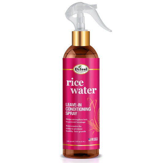 Difeel Rice Water Leave-in Conditioning Spray 8 oz. – Pflegender Leave-in Conditioner für trockenes und geschädigtes Haar