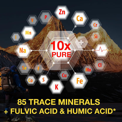 Shilajit Reines Himalaya Bio Harz Tropfen – Flüssiges Gold Nahrungsergänzungsmittel mit 85+ Spurenelementen für Männer & Frauen (2,02 Fl Oz / 60 ml)