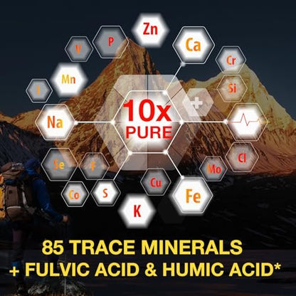 Shilajit Reines Himalaya Bio Harz Tropfen – Flüssiges Gold Nahrungsergänzungsmittel mit 85+ Spurenelementen für Männer & Frauen (2,02 Fl Oz / 60 ml)